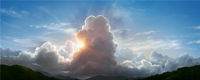 細田守作品と入道雲の画像