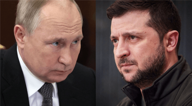 【画像】プーチン大統領（左）とゼレンスキー大統領（右）