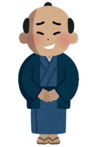 江戸の悪そうな商人のイラスト